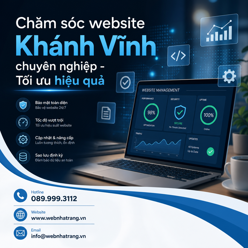 Dịch Vụ Quản Trị & Chăm Sóc Website Doanh Nghiệp Trọn Gói