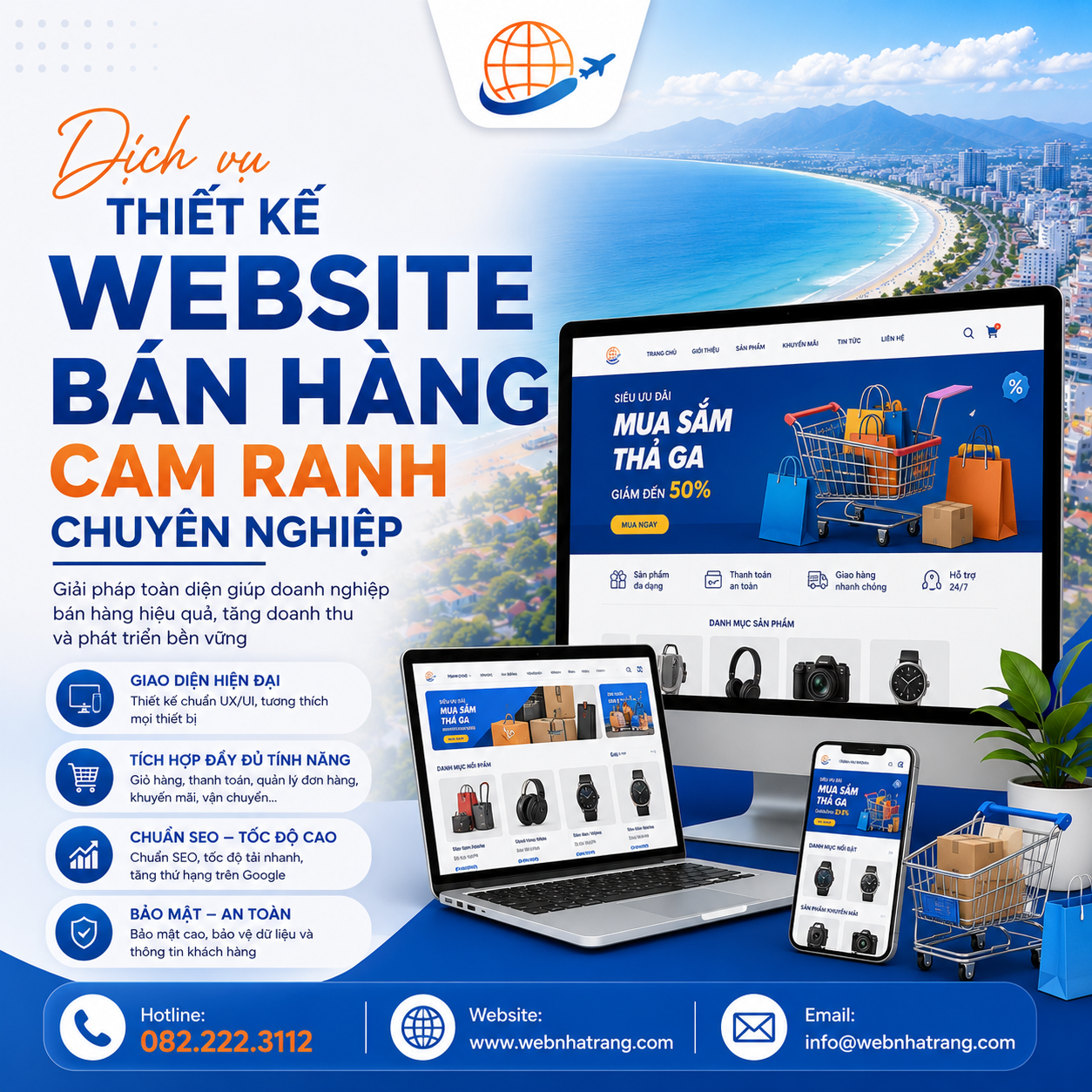 Dịch Vụ Thiết Kế Website Bán Hàng Trọn Gói Chuẩn Thương Mại Điện Tử