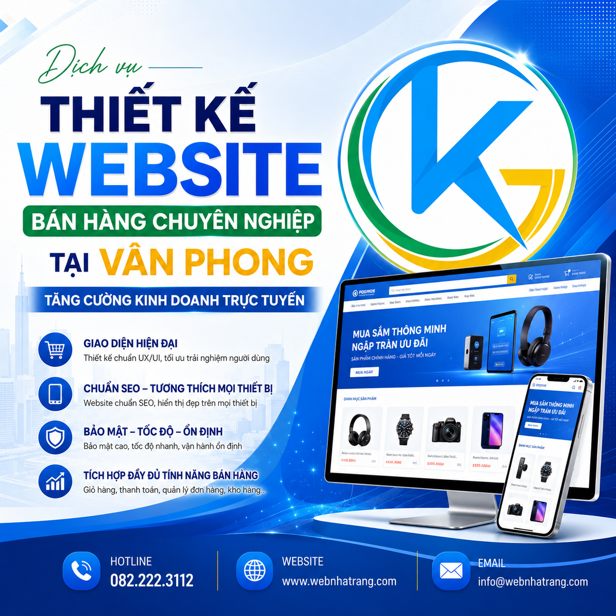 Thiết Kế Website Bán Hàng Online Tích Hợp Giỏ Hàng & Quản Lý Kho