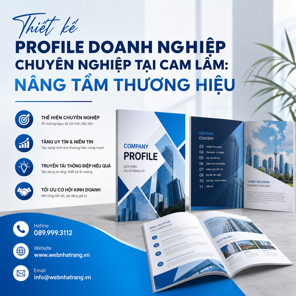 Thiết kế Profile doanh nghiệp chuyên nghiệp Giá Rẻ Chuẩn SEO: Nâng tầm thương hiệu 2026