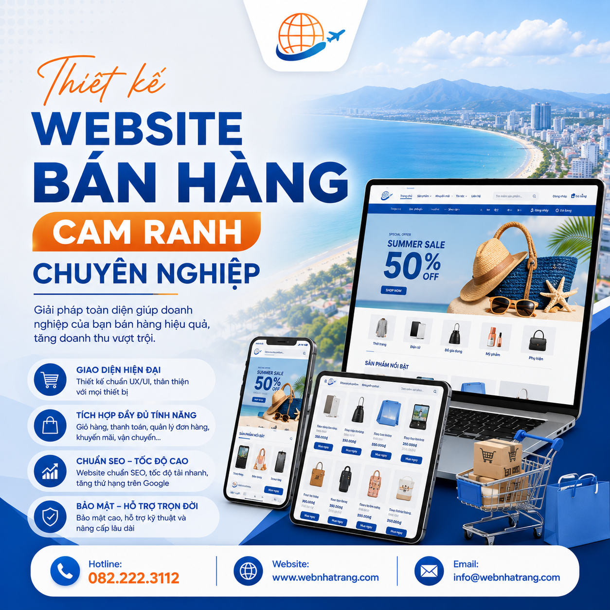 Thiết Kế Web Bán Hàng Đẹp Mắt Tích Hợp Quét Mã VietQR Tiện Lợi