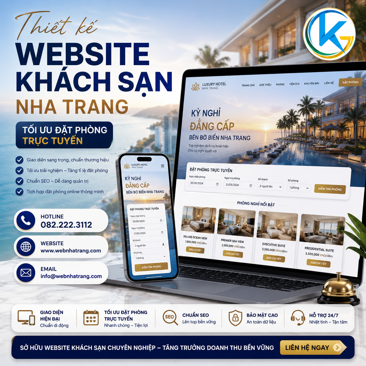 Thiết Kế Website Khách Sạn & Resort Tối Ưu Đặt Phòng Trực Tuyến 2026