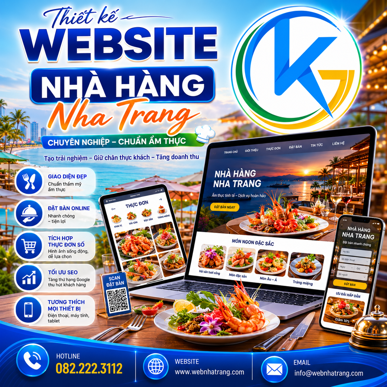 Thiết Kế Website Nhà Hàng, Quán Ăn Chuyên Nghiệp Chuẩn Ẩm Thực Hút Khách
