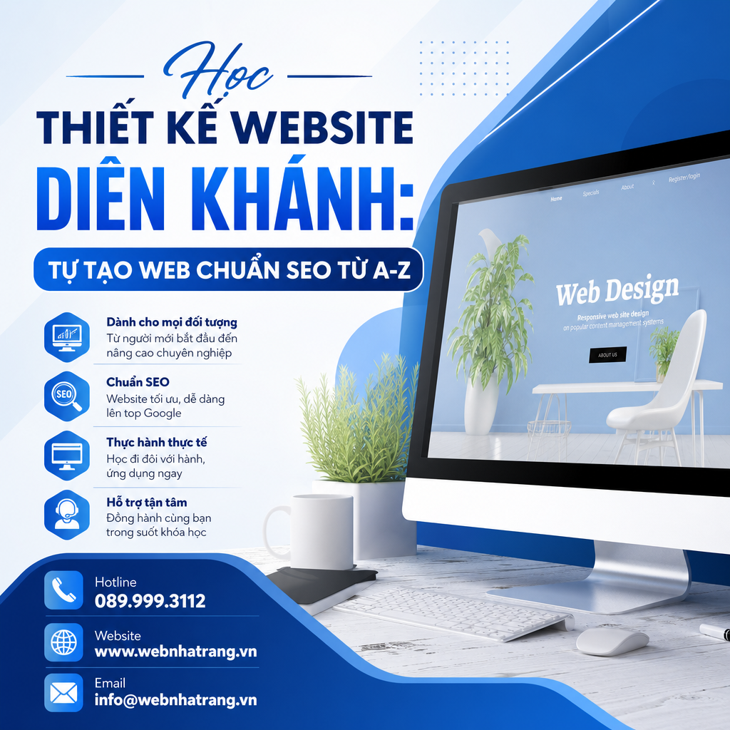 Học Thiết Kế Website Từ A-Z: Tự Làm Web Doanh Nghiệp Chuẩn SEO