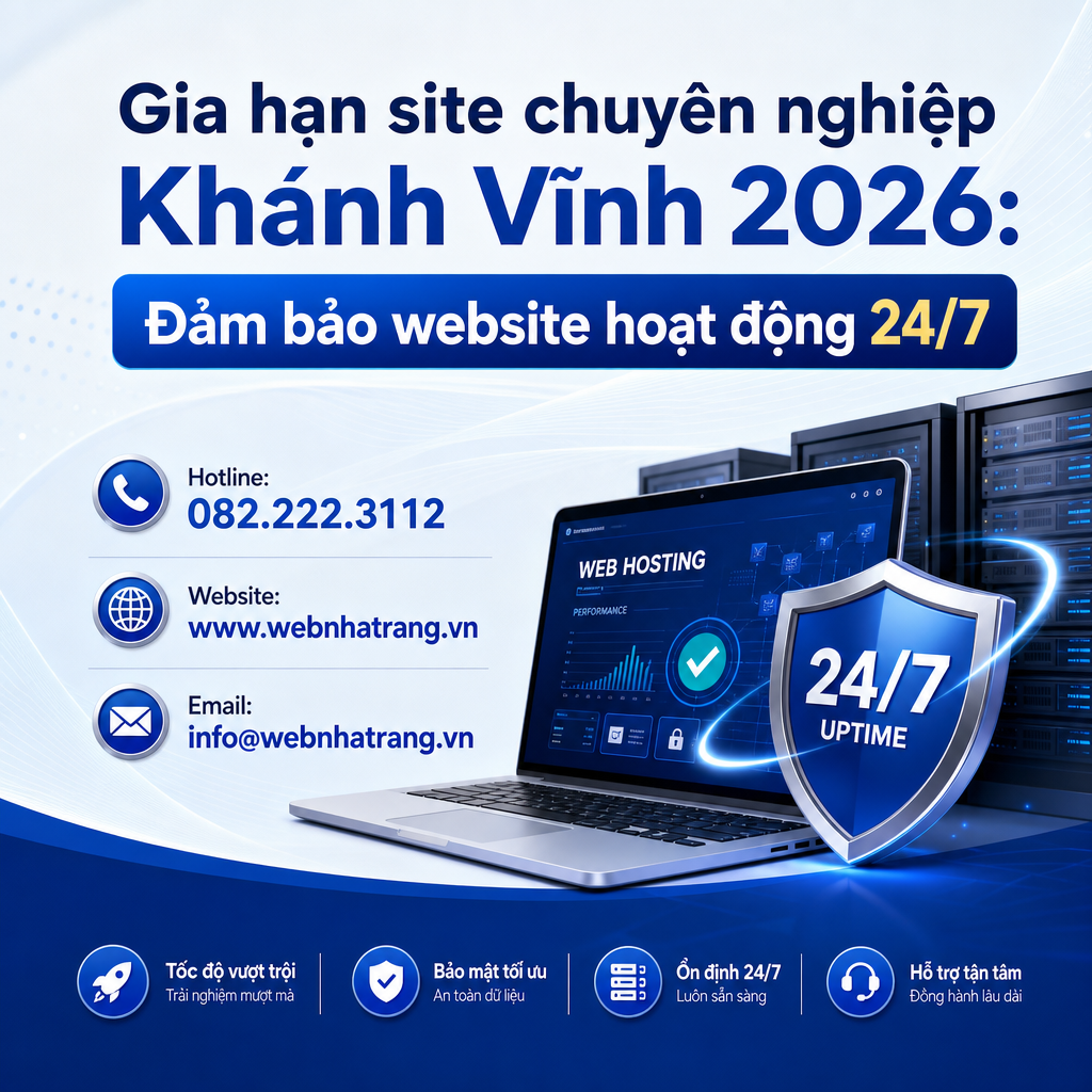 Gia Hạn Website Trọn Gói 2026: Đảm Bảo Website Luôn Hoạt Động 24/7