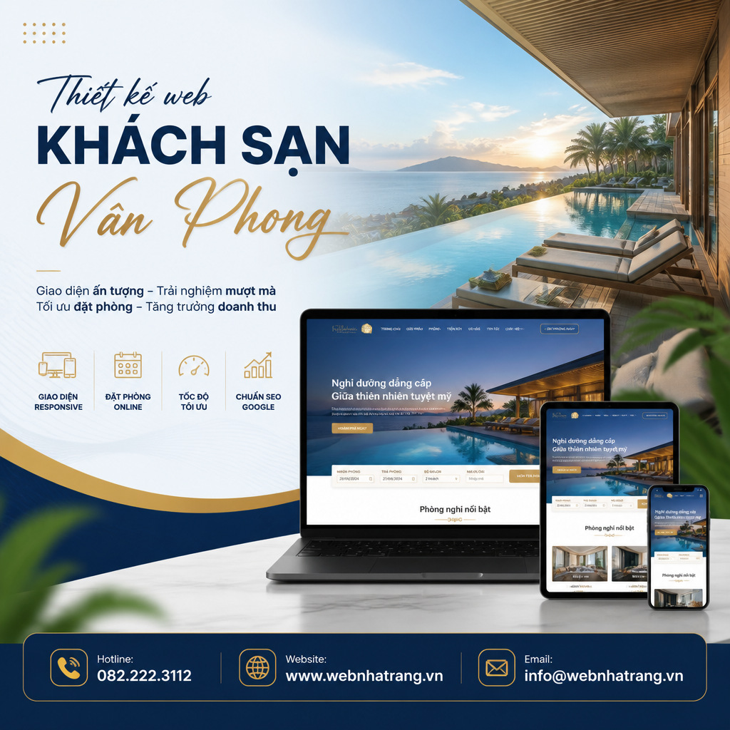 Thiết Kế Website Nhà Nghỉ, Khách Sạn Mini Chuẩn Giao Diện Mobile