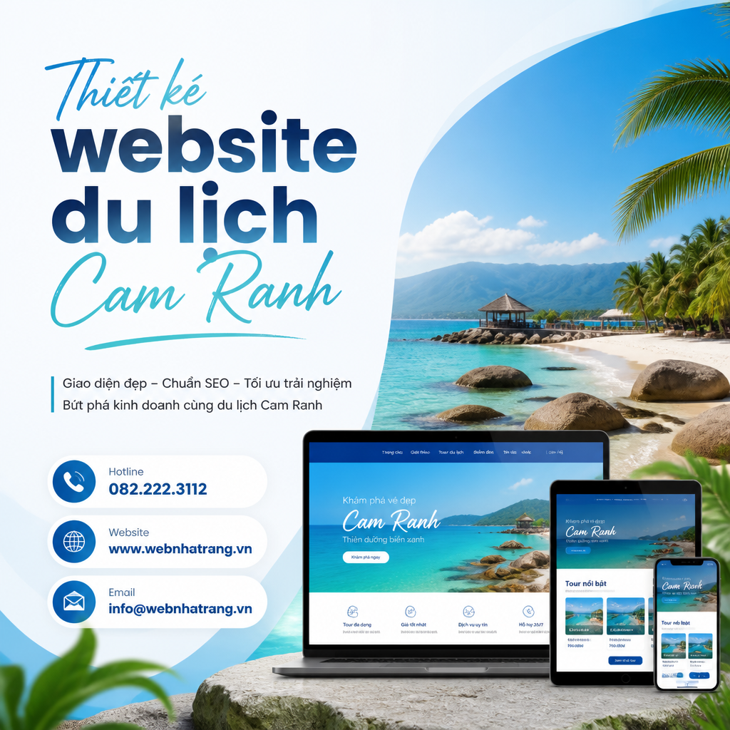 Thiết Kế Website Du Lịch Trọn Gói Tối Ưu SEO Lên Top Tìm Kiếm