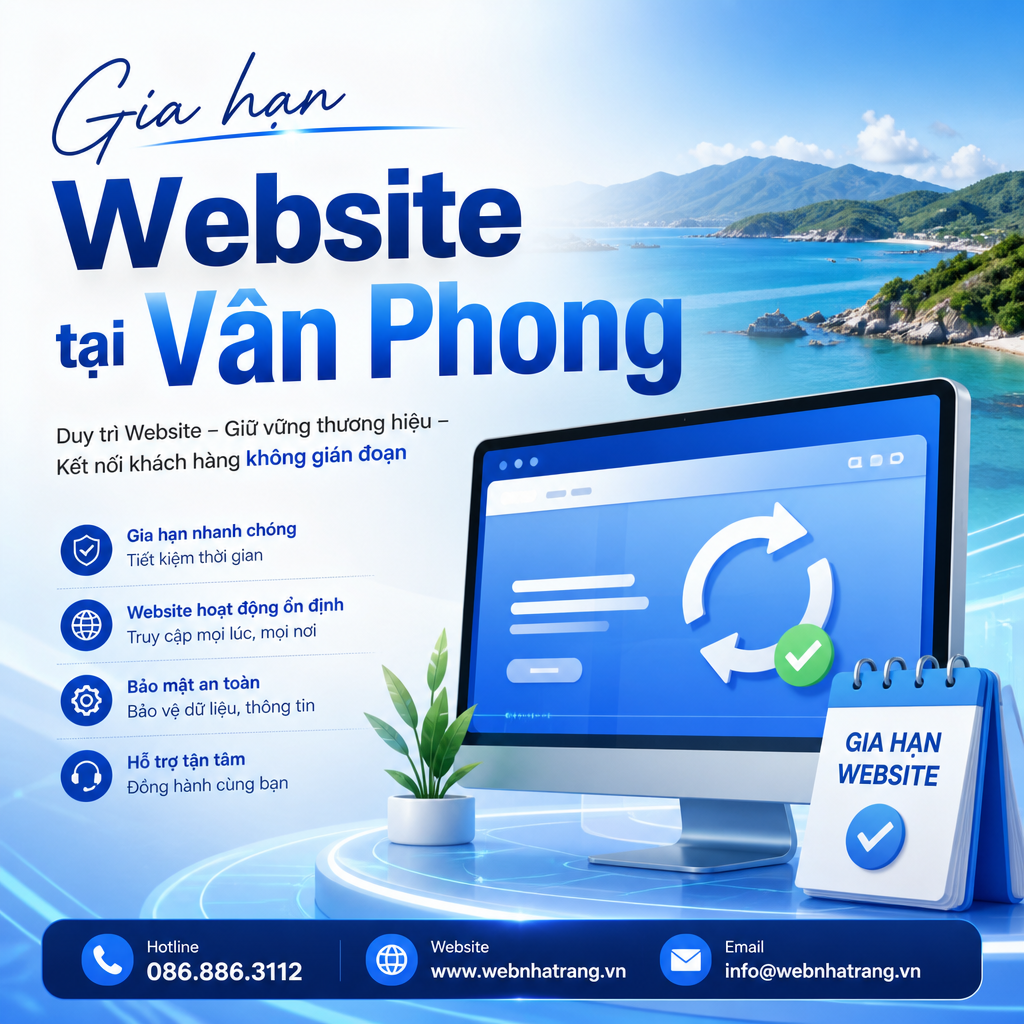 Gia Hạn Duy Trì Website Trọn Gói Ổn Định Không Lo Mất Dữ Liệu
